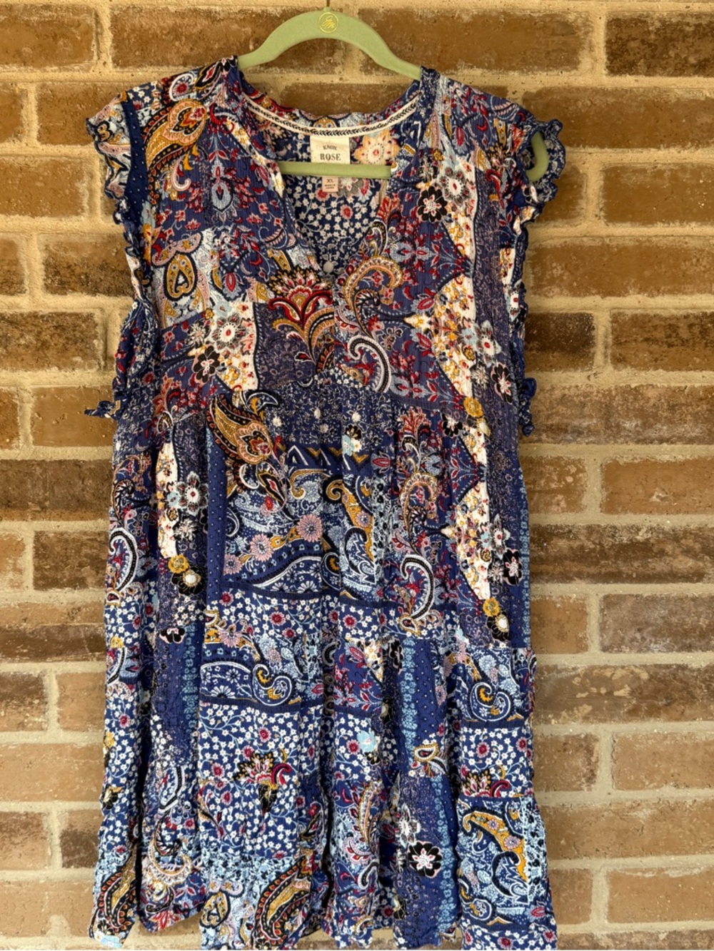 Knox Rose Navy Multi Paisley Sleeveless Tunic